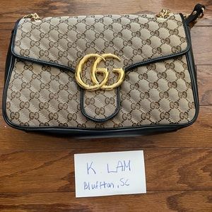 NWOT Gucci Marmont GG shoulder bag Canvas